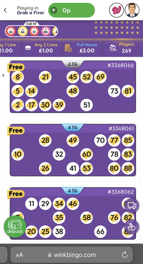 Play bingo Online at Wink! .